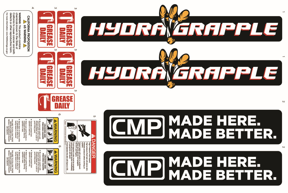 HYDRA GRAPPLE STICKER KIT